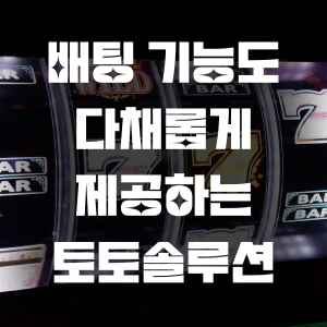 배팅 기능도 다채롭게 제공하는 토토솔루션