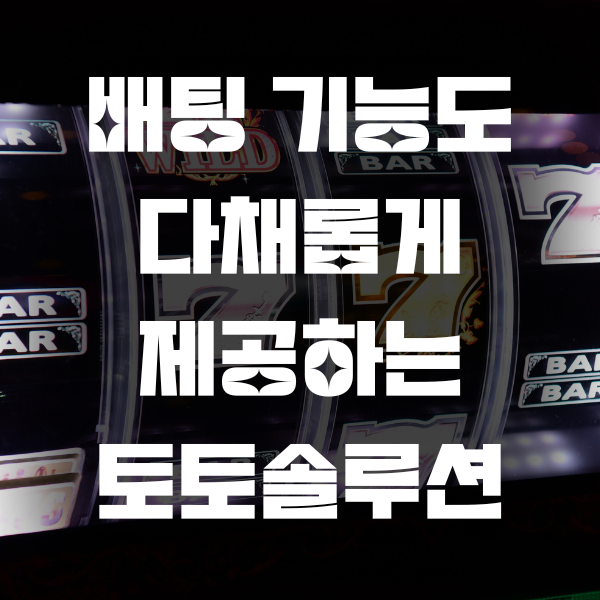 배팅 기능도 다채롭게 제공하는 토토솔루션